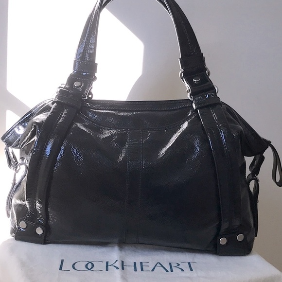 Lockheart Black Doctor Bag Patent Leather - Picture 2 of 15